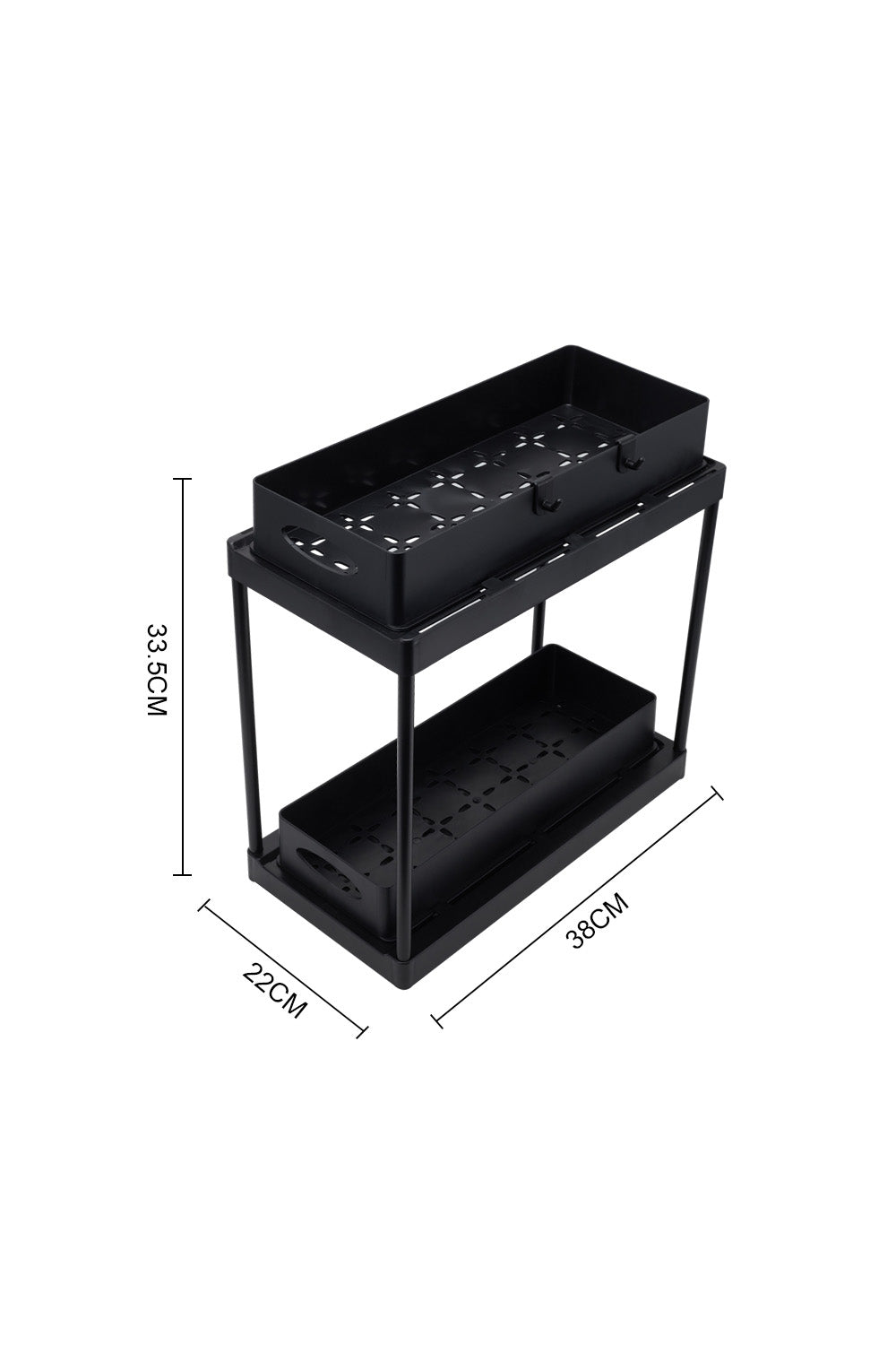2-Tier Under Sink Pull Out Storage Organizer