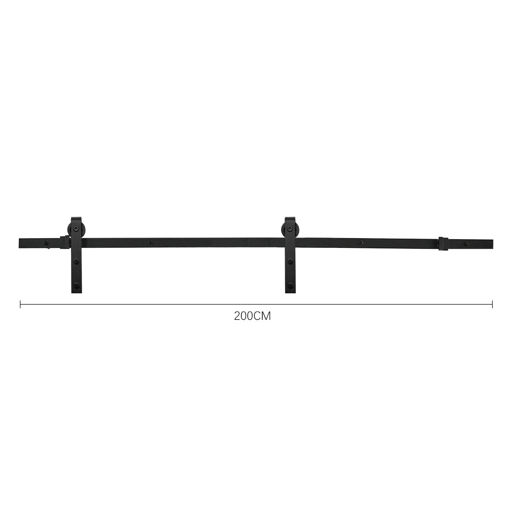 Rustic J Shaped Barn Door Hardware Kit