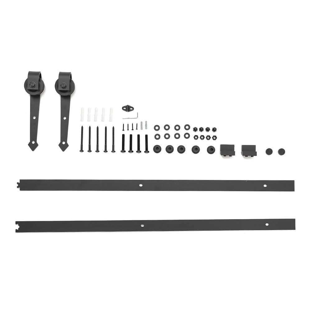 Rustic Arrow Shaped Barn Door Hardware Kit 6ft