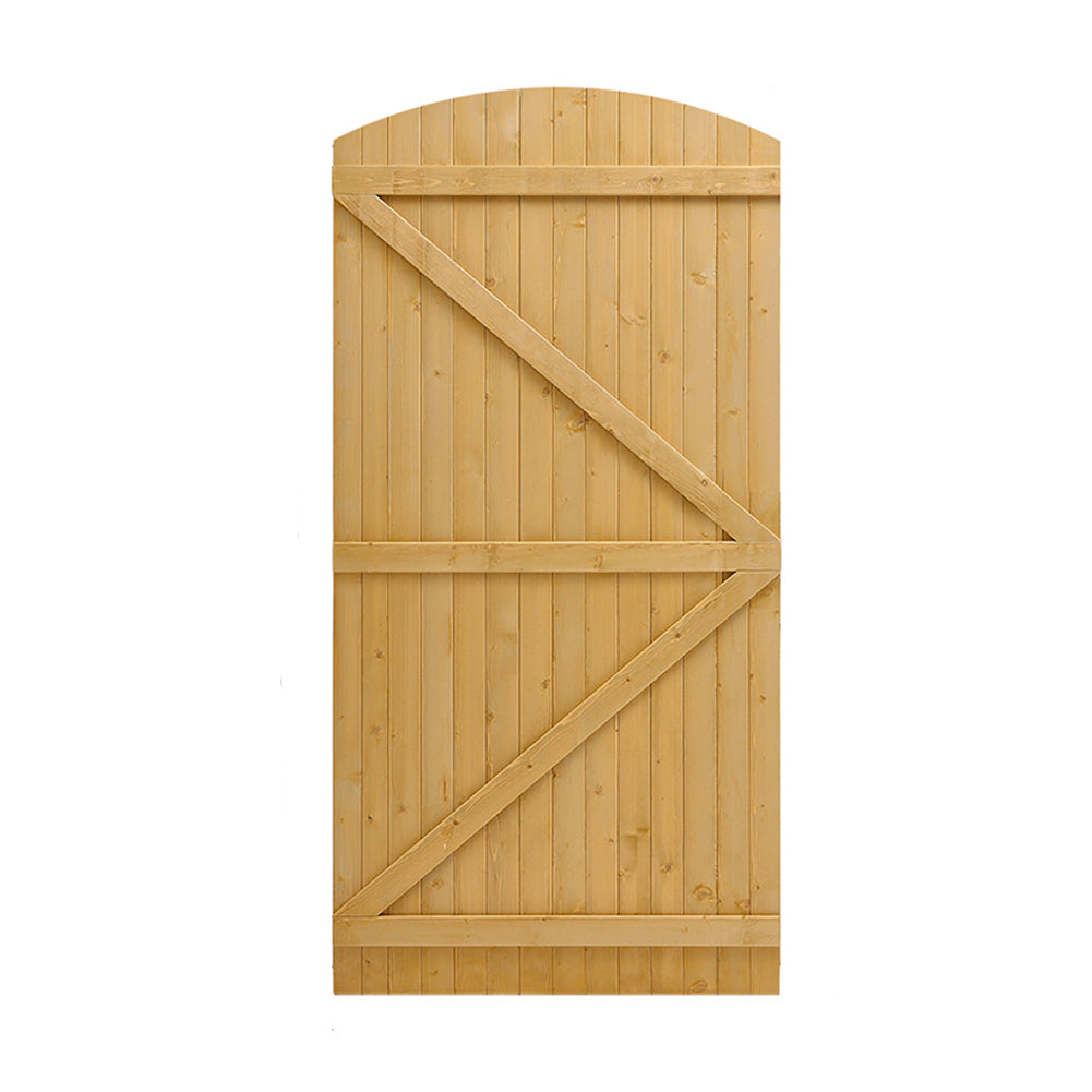 Semi Braced Arch Top Strong Wooden Garden Gate