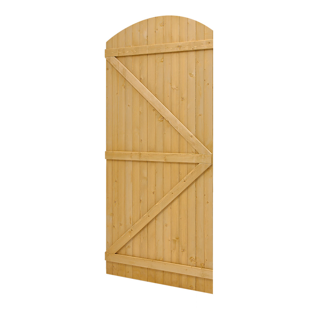 Semi Braced Arch Top Strong Wooden Garden Gate