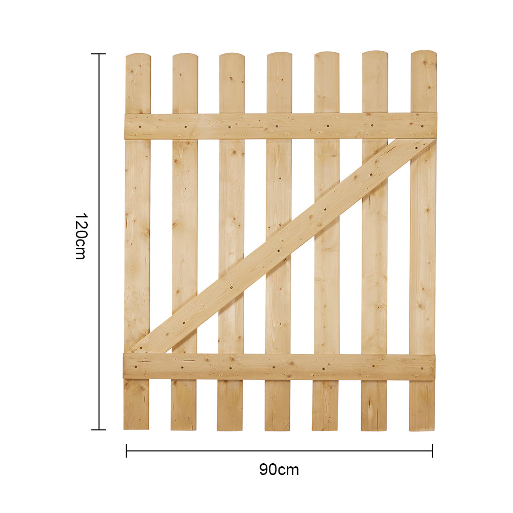 Garden Wood Fence Gate with Latch