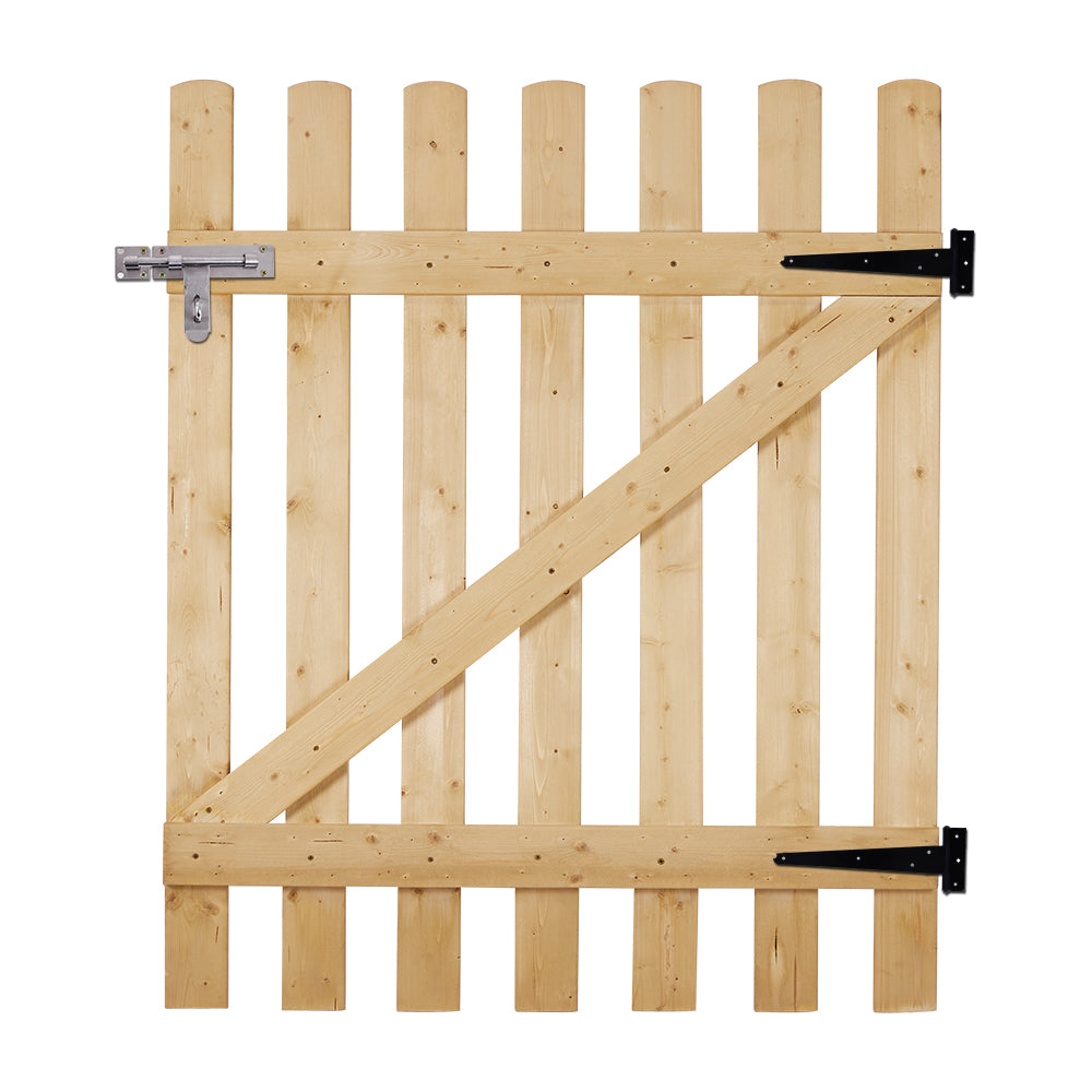Garden Wood Fence Gate with Latch