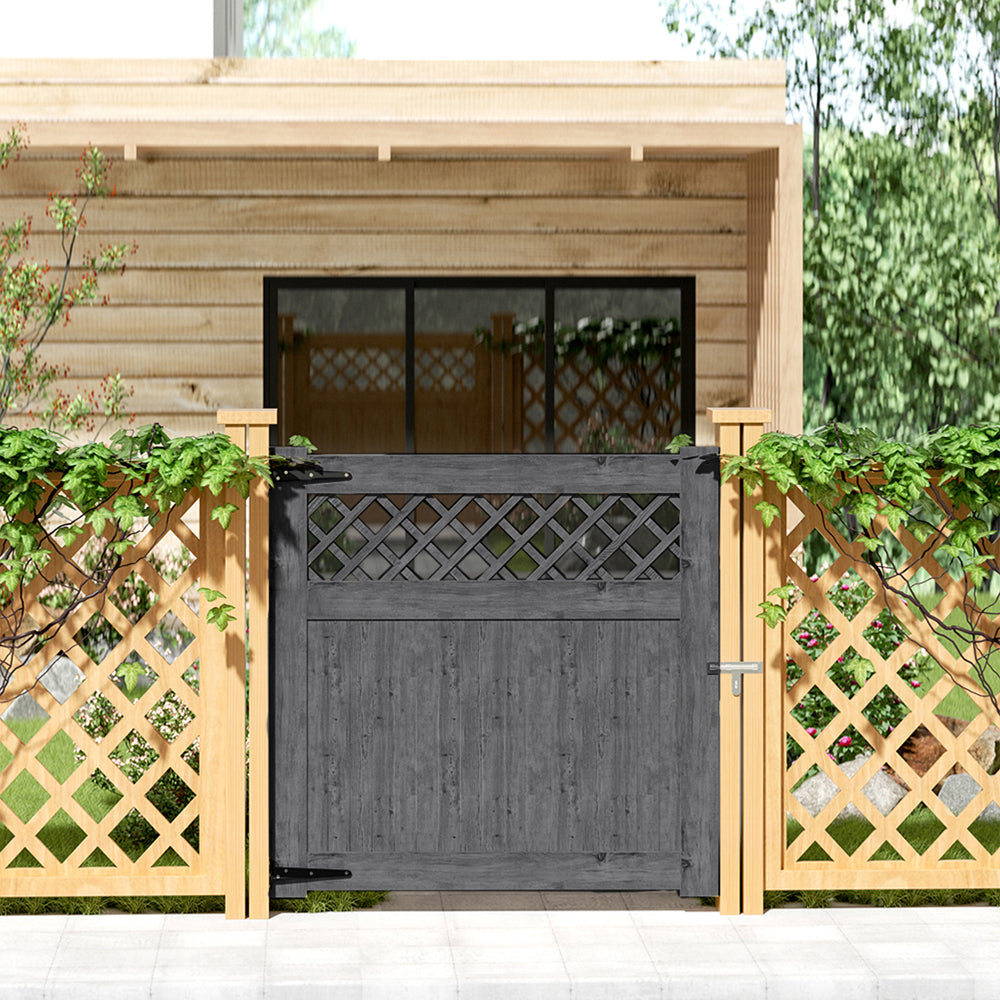 Rhombus Garden Wood Fence Gate