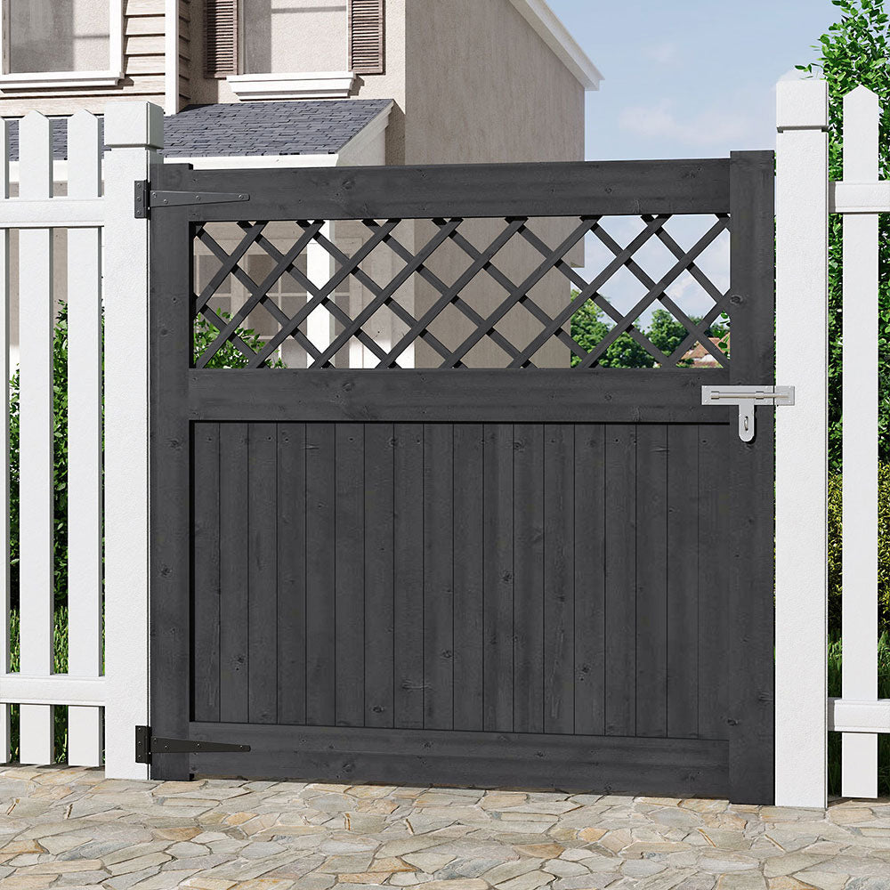 Rhombus Garden Wood Fence Gate