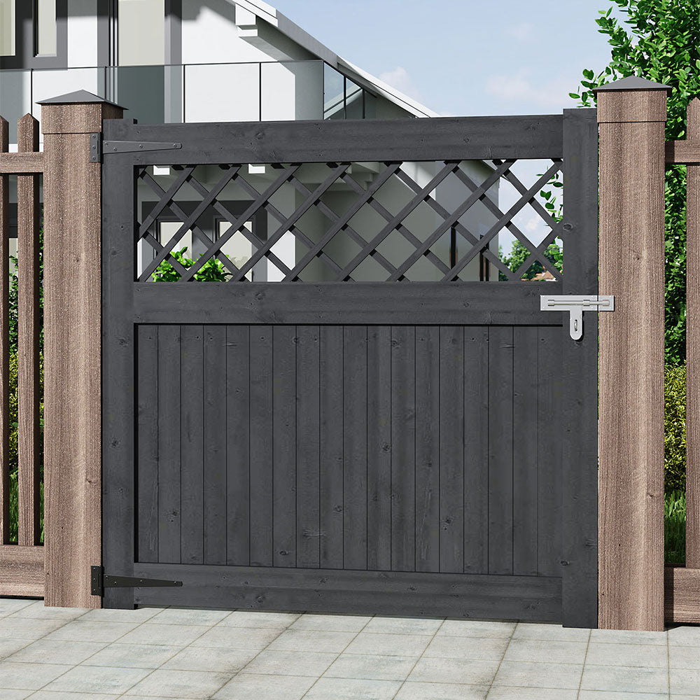 Rhombus Garden Wood Fence Gate