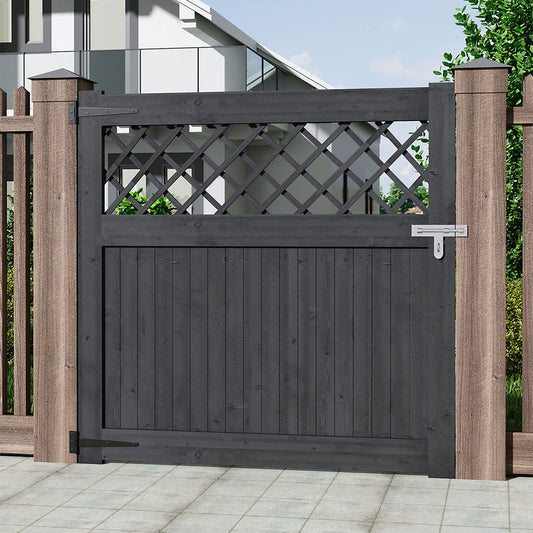 Rhombus Garden Wood Fence Gate