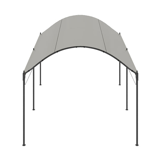 Outdoor Metal Arched Pergola with Canopy