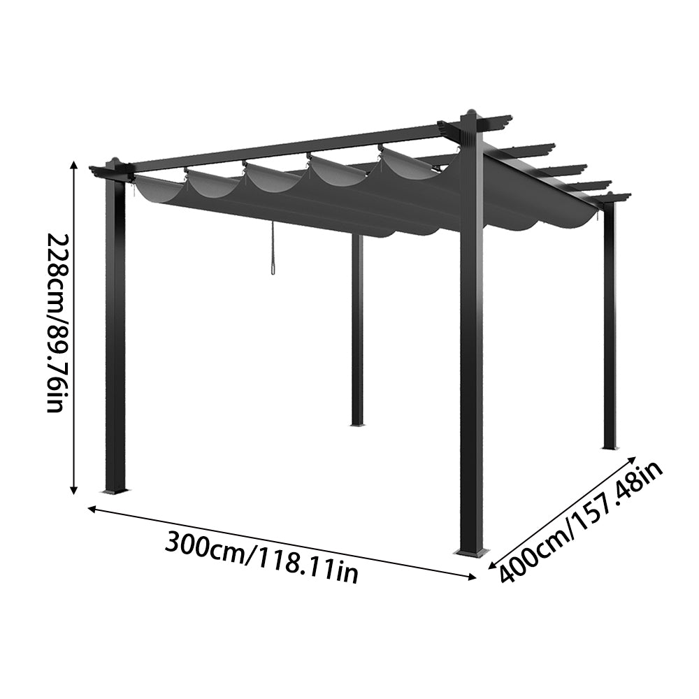 Adjustable Roof Aluminum Pergola