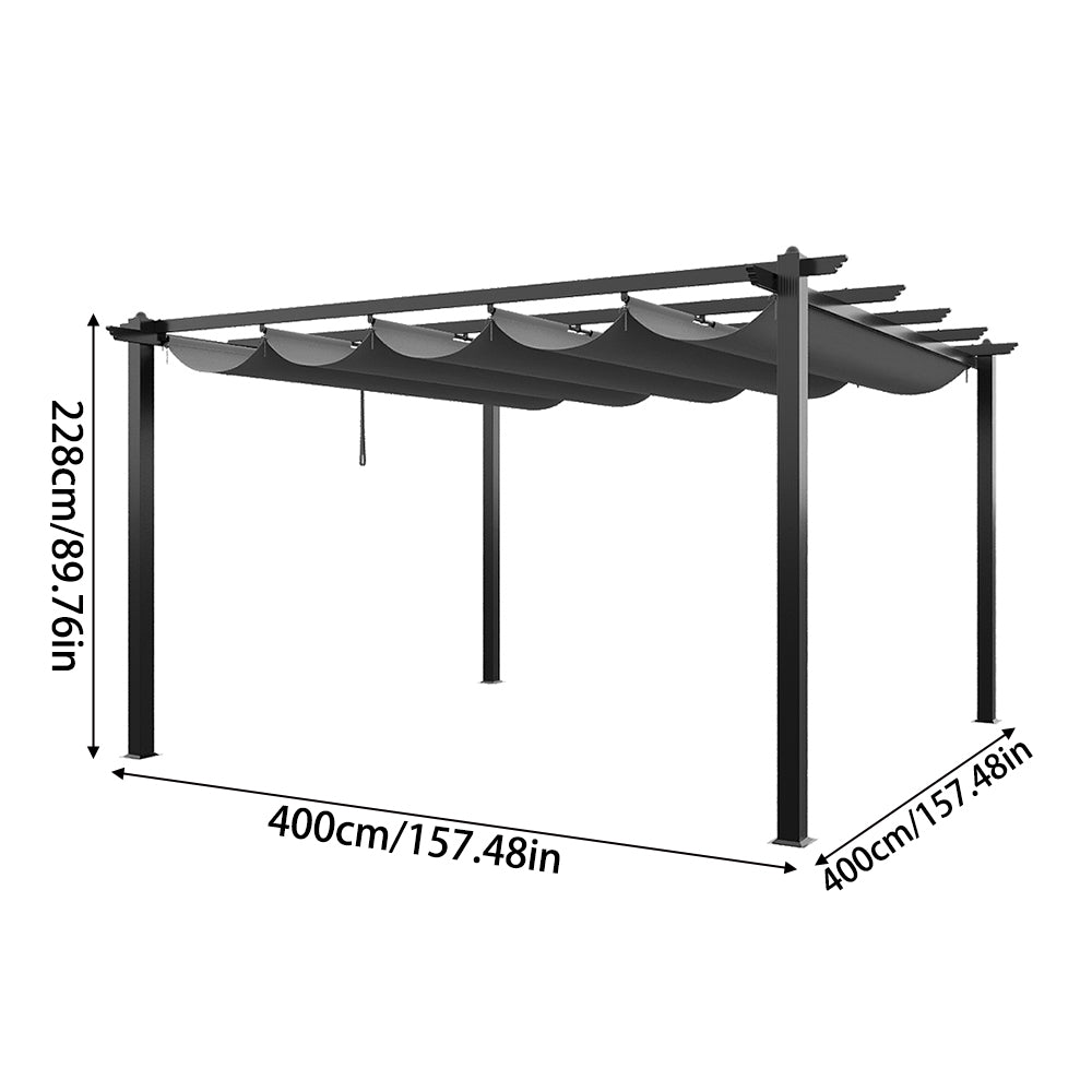 Adjustable Roof Aluminum Pergola