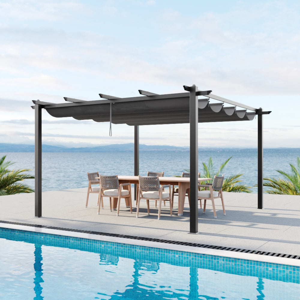Adjustable Roof Aluminum Pergola
