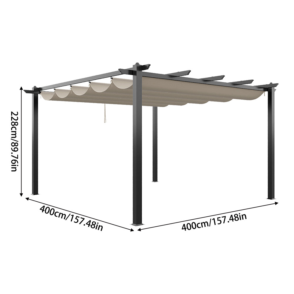 Adjustable Roof Aluminum Pergola