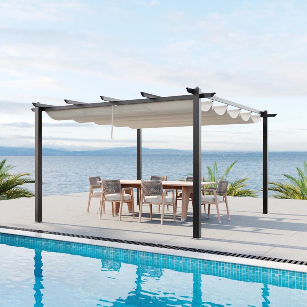 Adjustable Roof Aluminum Pergola