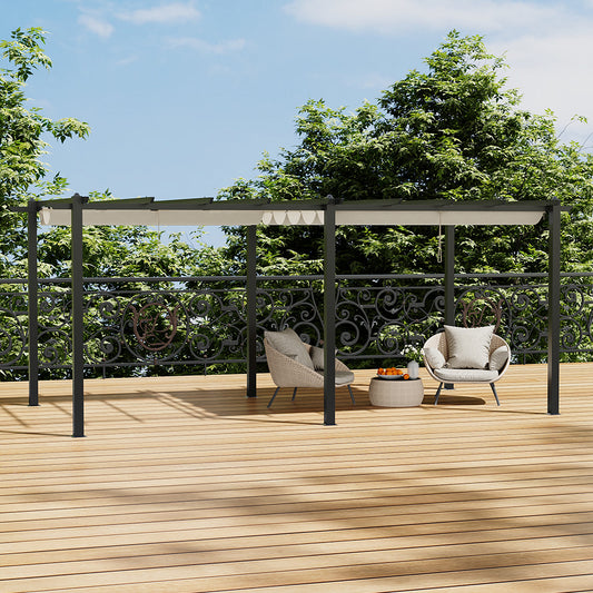 Aluminium Pergola with Retractable Roof