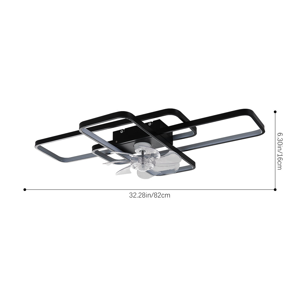 Dimmable LED Ceiling Fan Light with Remote