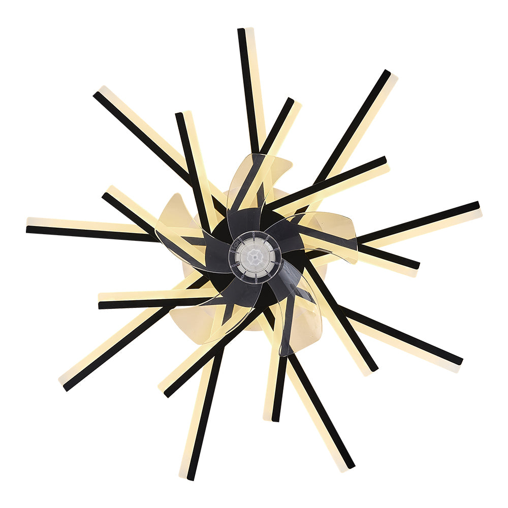 Remote-Controlled Ceiling Fan with Dimmable LED Light