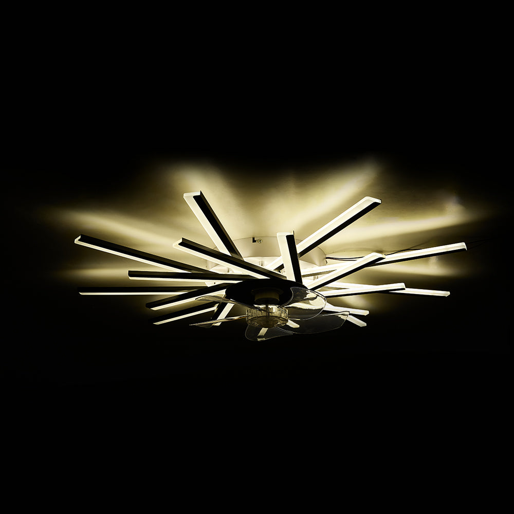 Remote-Controlled Ceiling Fan with Dimmable LED Light