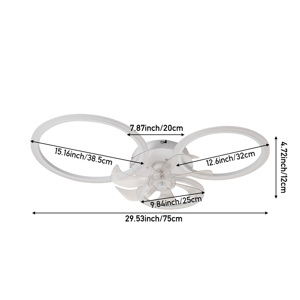 Modern Ceiling Fan & LED Lighting Fixture