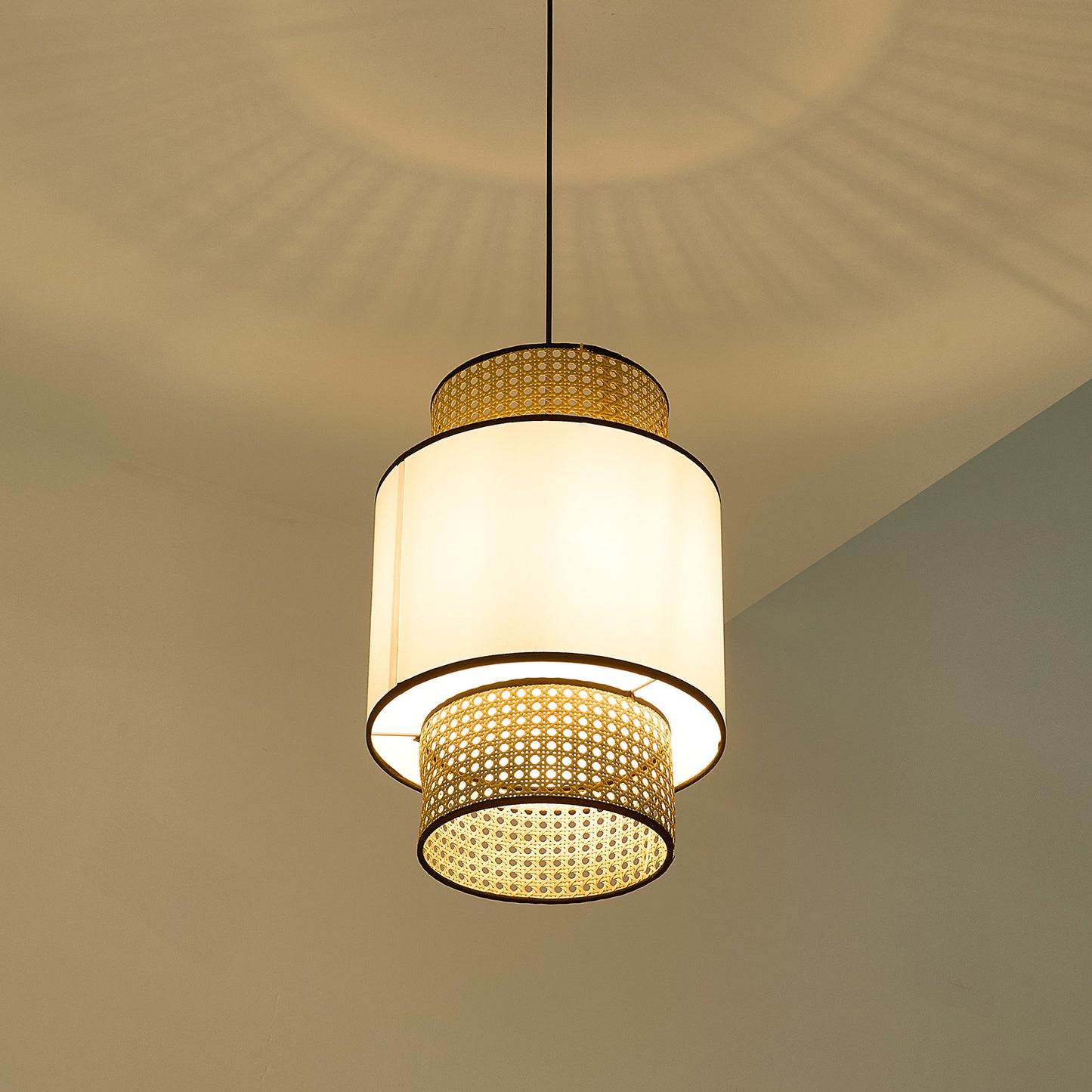 Artisanal Rattan Pendant Light