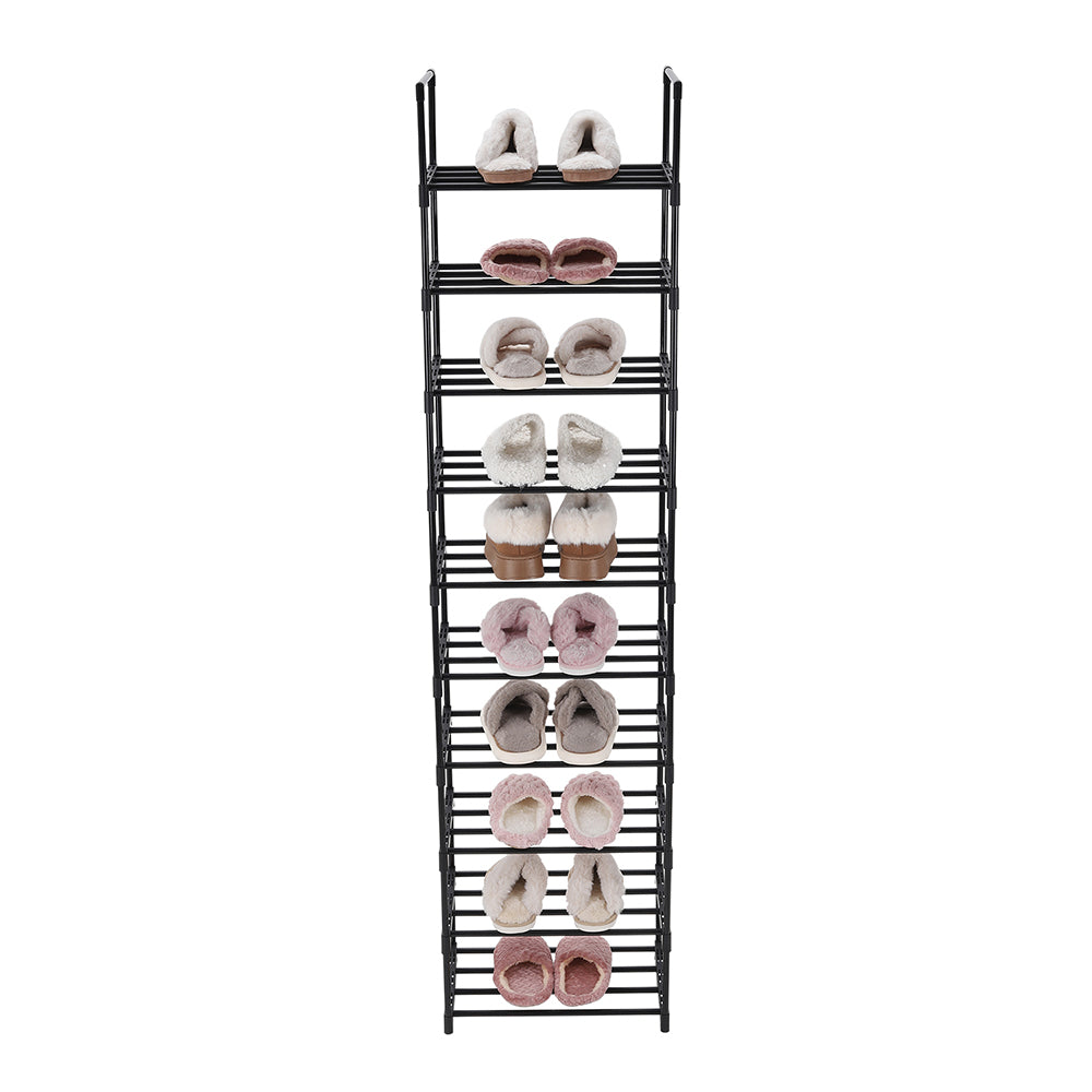10 Tier Customizable Metal Shoe Rack