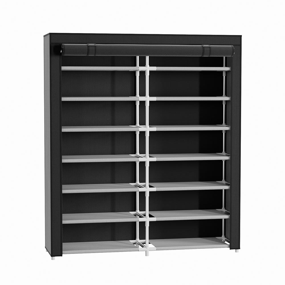 Double-row Shoe Cabinet with Roll-Up Door