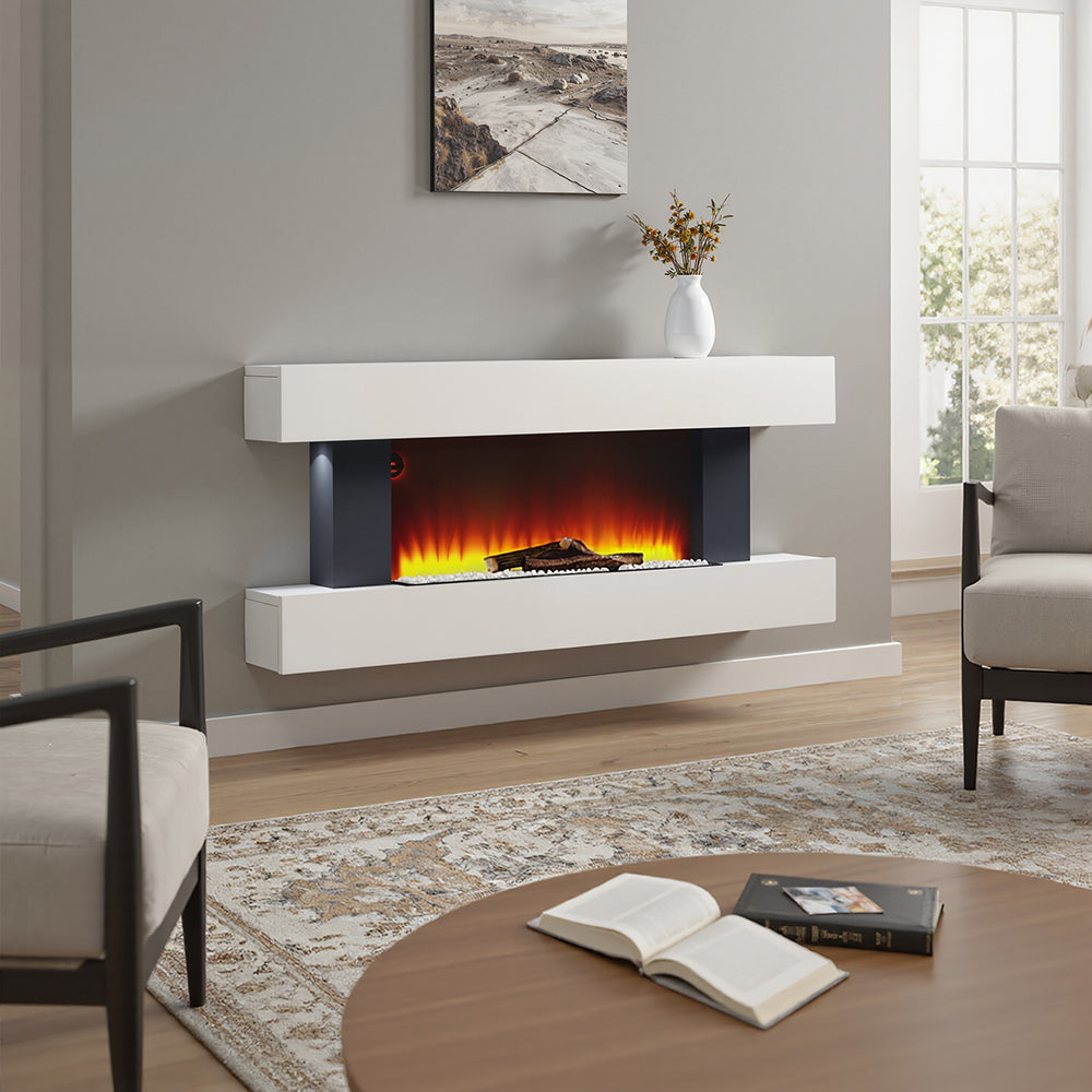 Contemporary Wall Mounted/Freestanding Fireplace Mantel