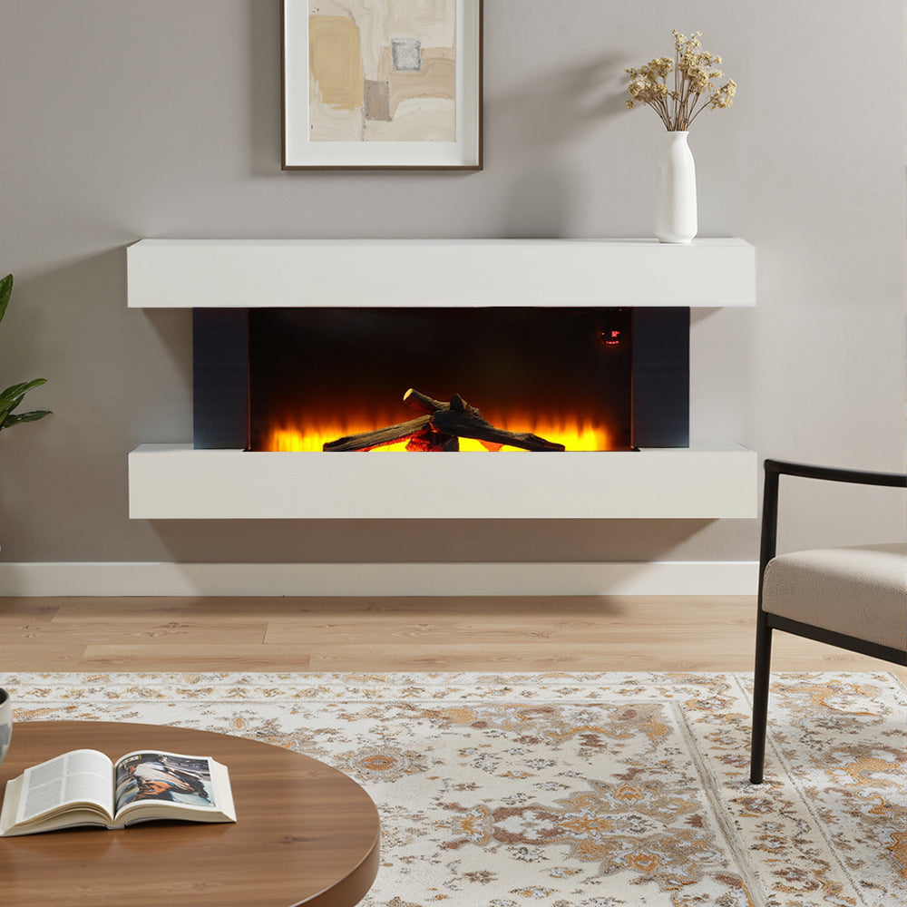 Contemporary Wall Mounted/Freestanding Fireplace Mantel