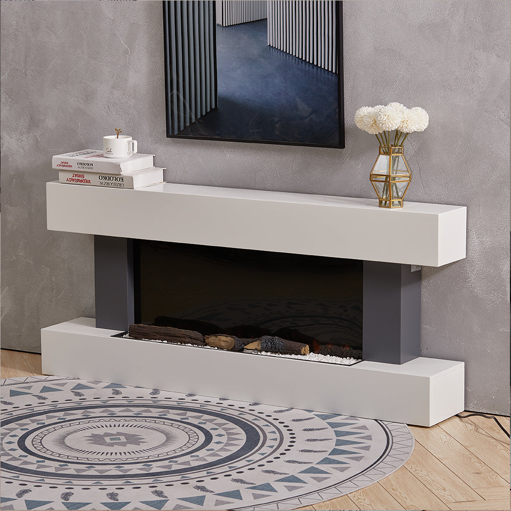 Contemporary Wall Mounted/Freestanding Fireplace Mantel
