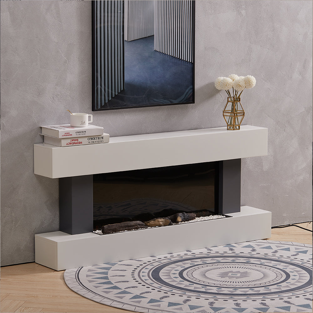 Contemporary Wall Mounted/Freestanding Fireplace Mantel
