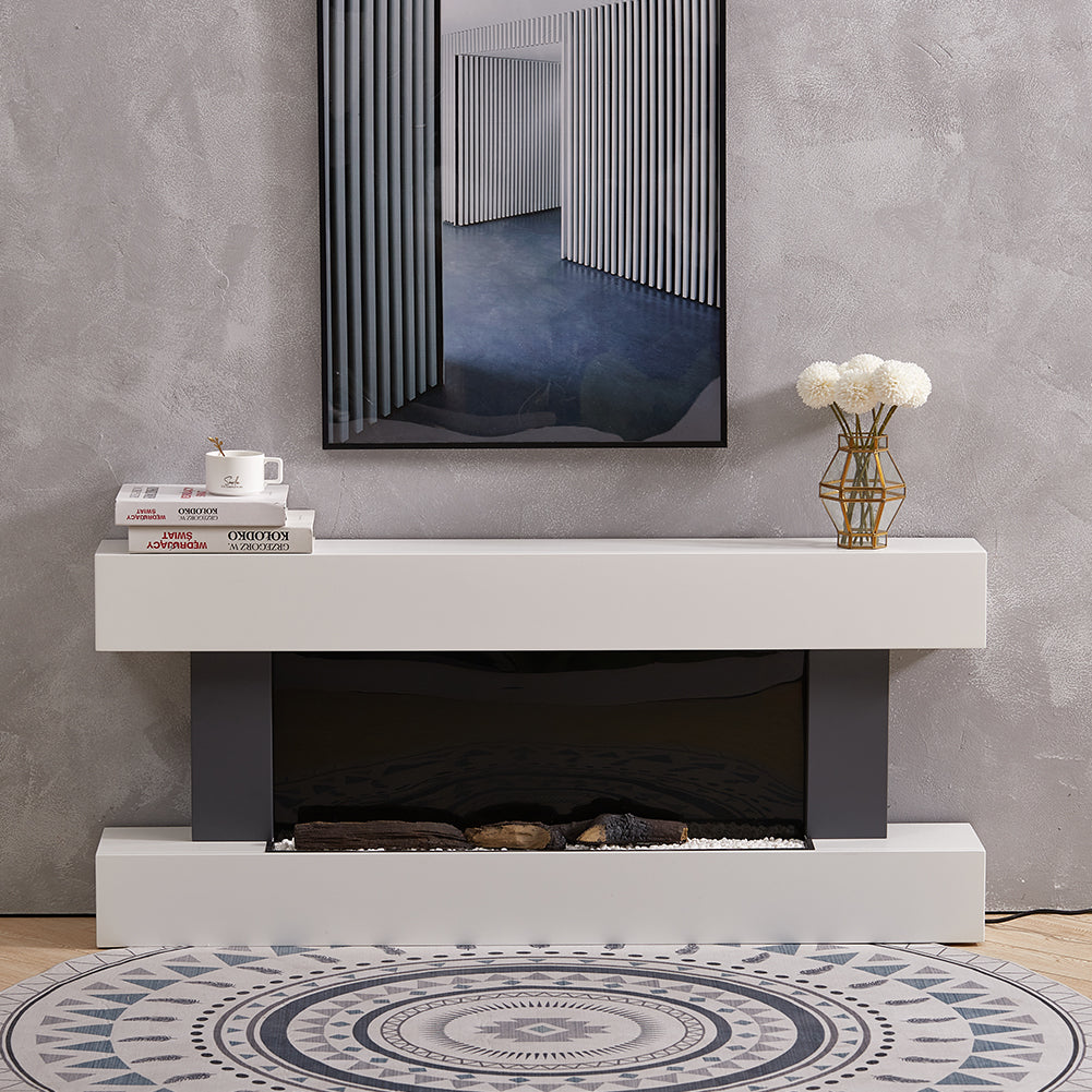 Contemporary Wall Mounted/Freestanding Fireplace Mantel