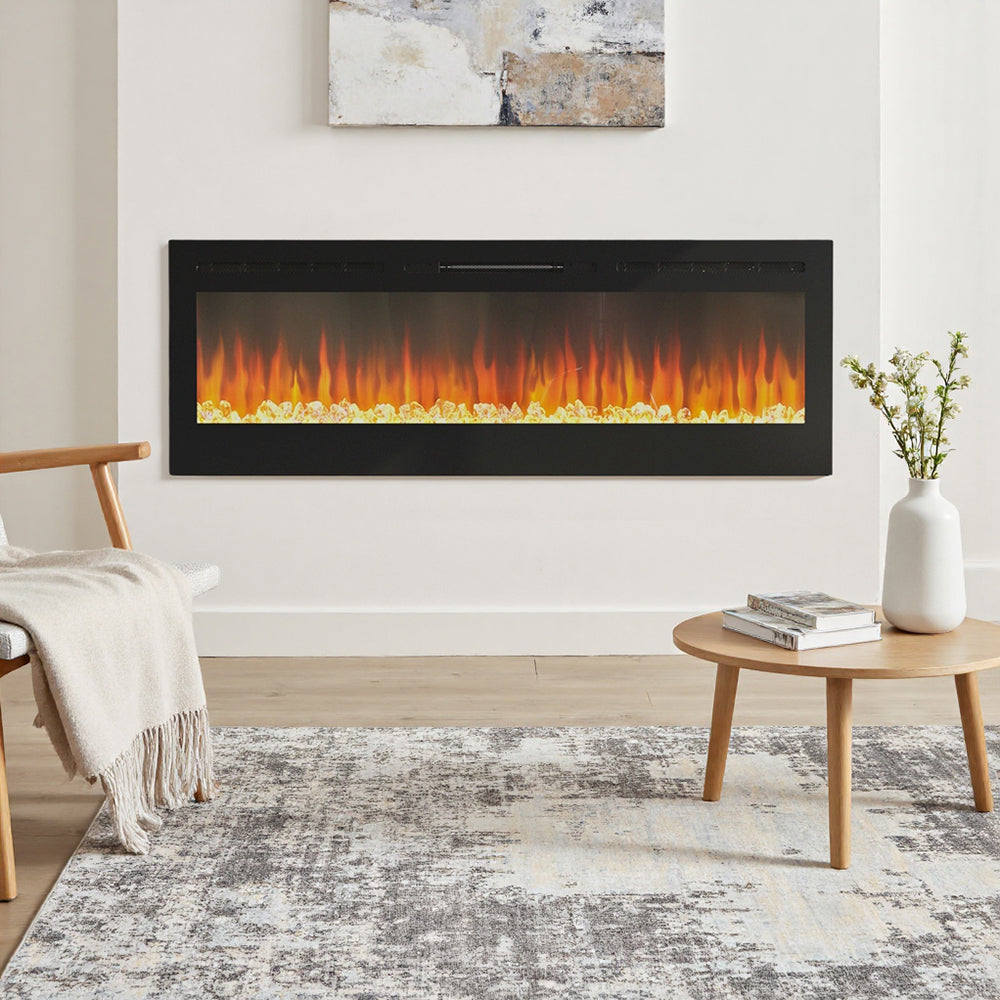 Realistic Fire In A Safe and Environmentally Fireplace