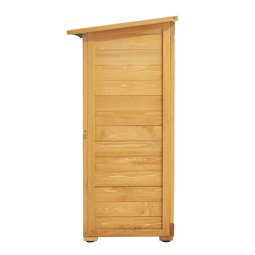 Outdoor Solid Wood Storage Cabinet shed