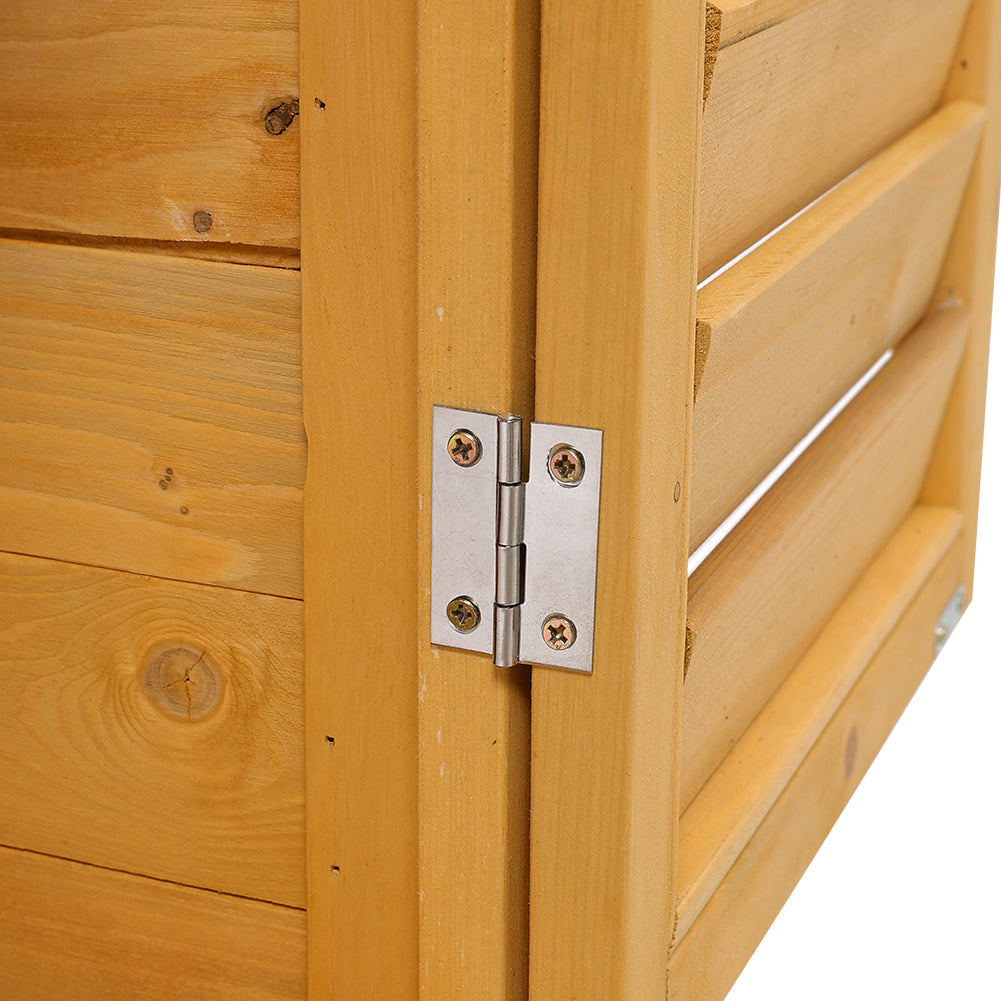 Outdoor Solid Wood Storage Cabinet shed
