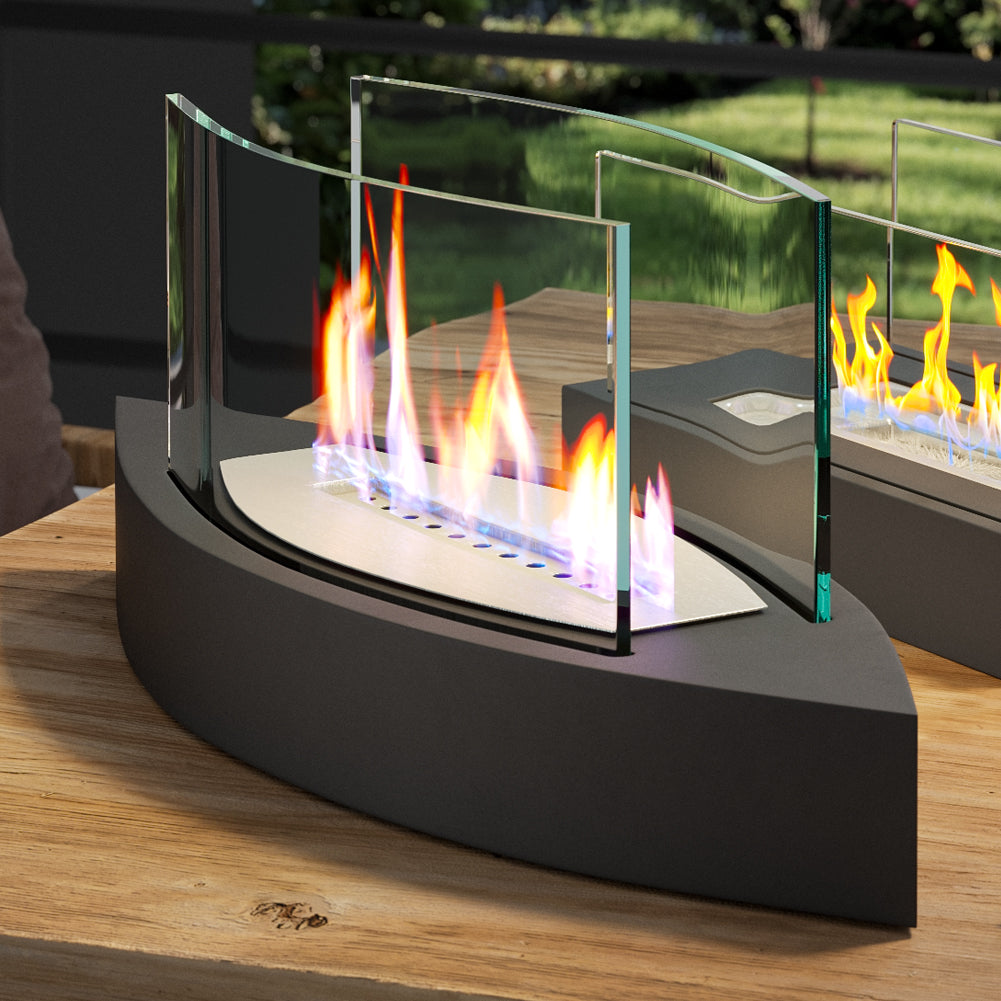 Unique Smokeless Stainless Steel Tabletop Ethanol Fireplace
