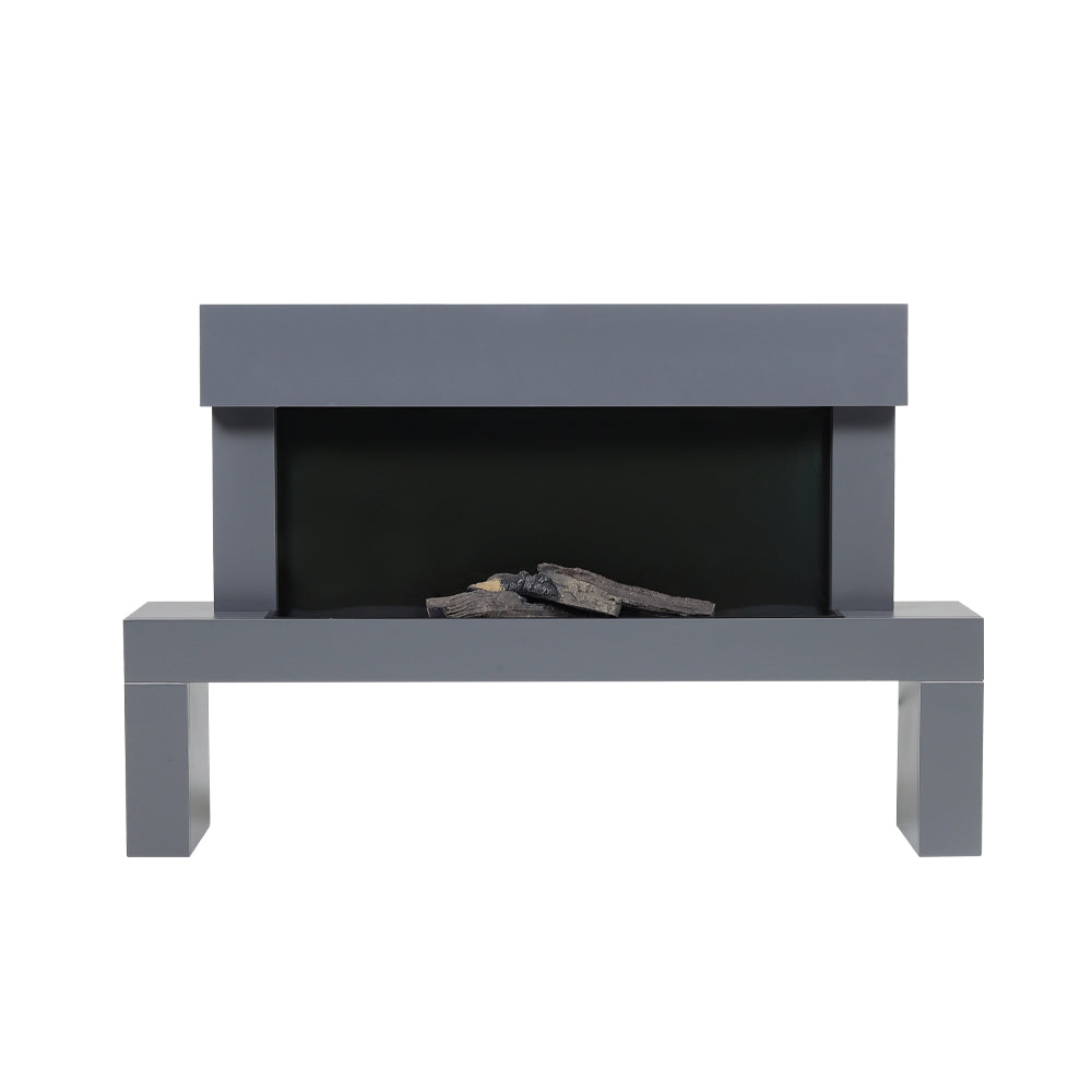 Dark Grey Freestanding Electric Fireplace