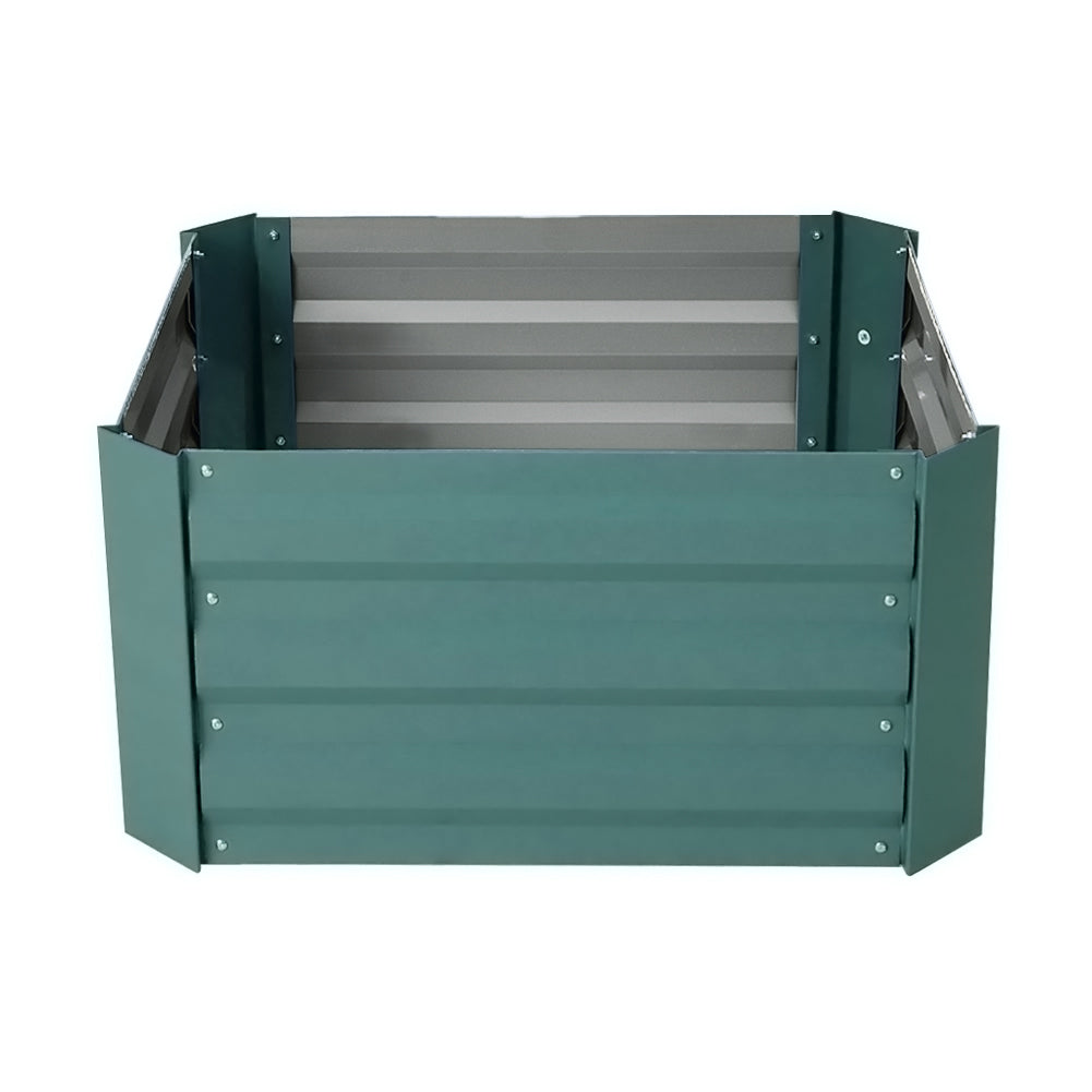Galvanized Steel Square Raised Garden Bed Planter Box