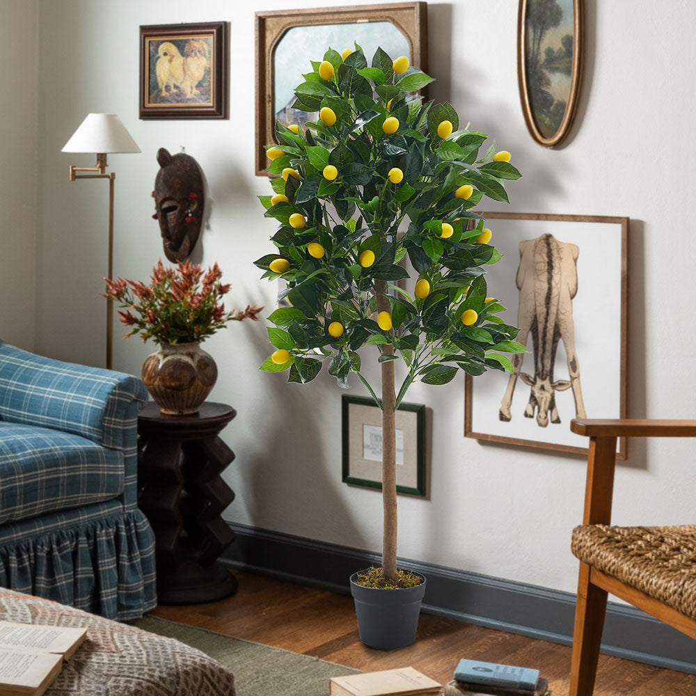 120CM Height Artificial Plants Lemon Tree with Pot