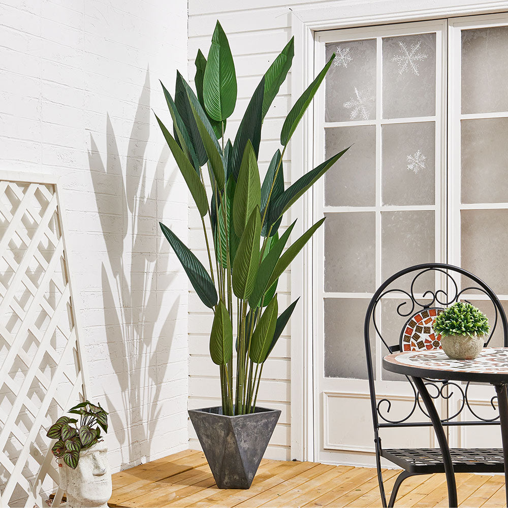 180cm Artificial Bird of Paradise Plant Fake Tropical Tree in Pot