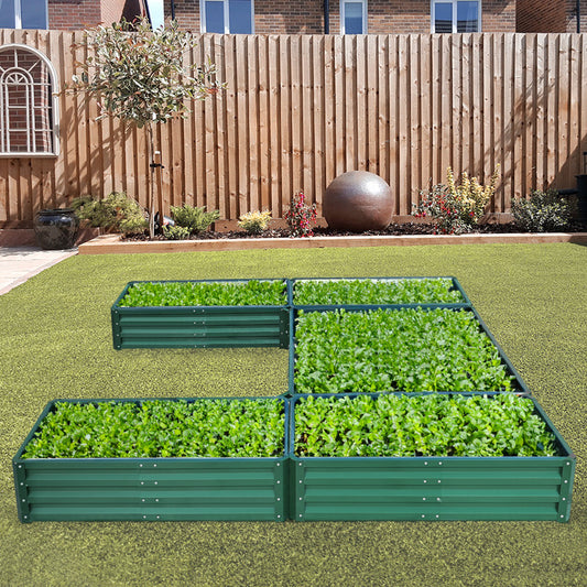 5 Compartments U-shaped Raised Garden Bed