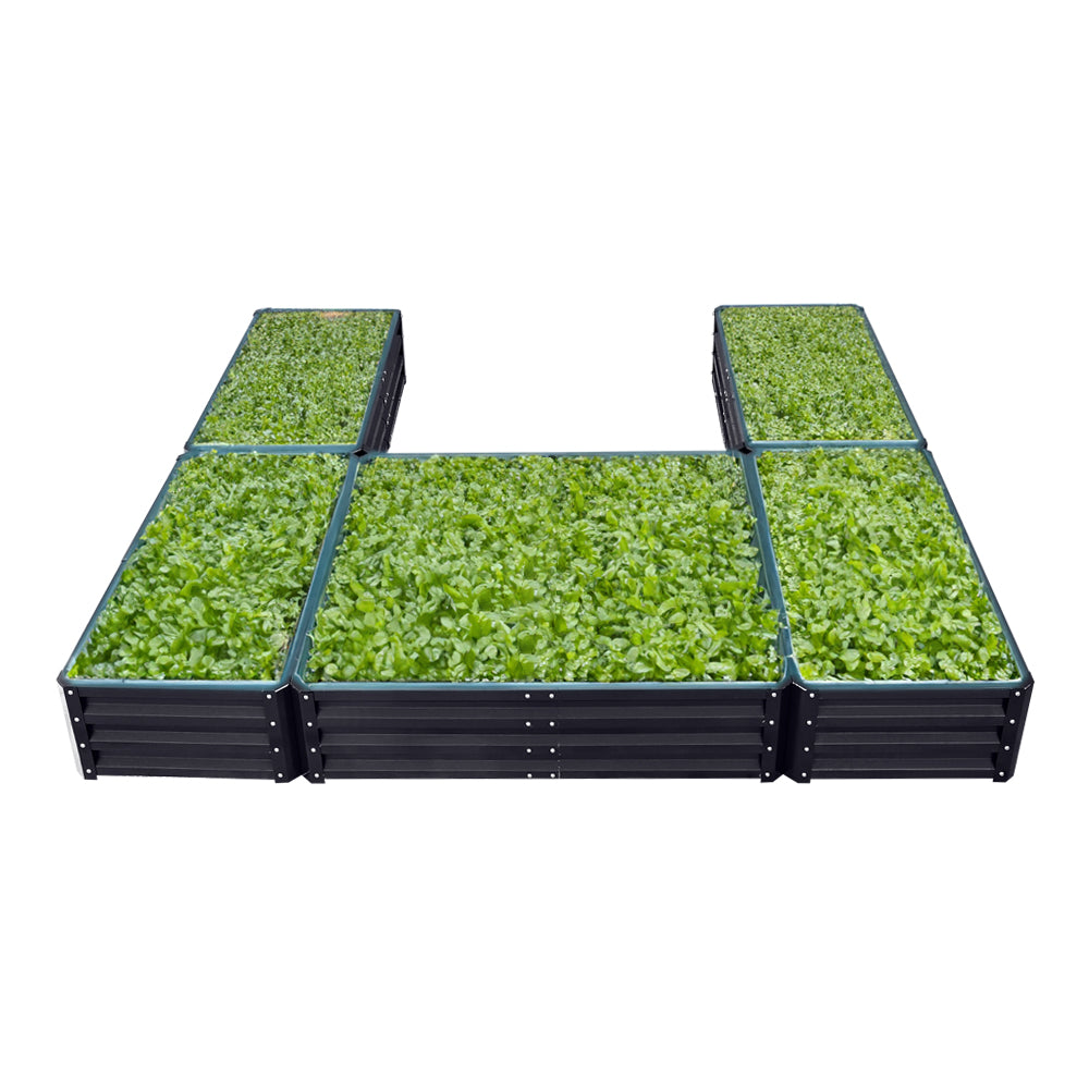 5 Compartments U-shaped Raised Garden Bed