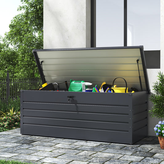 600L Metal Lockable Waterproof Garden Storage Box