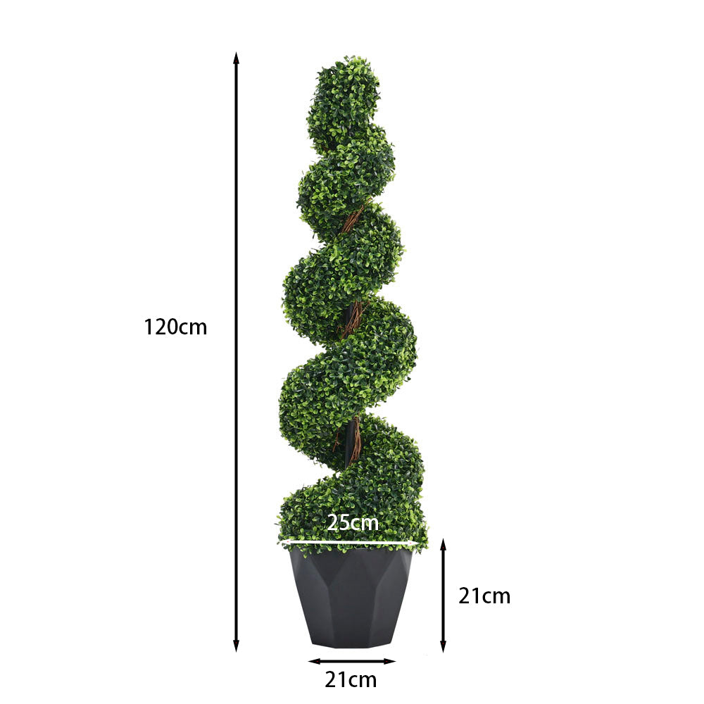 Artificial Topiary Spiral Boxwood Tree