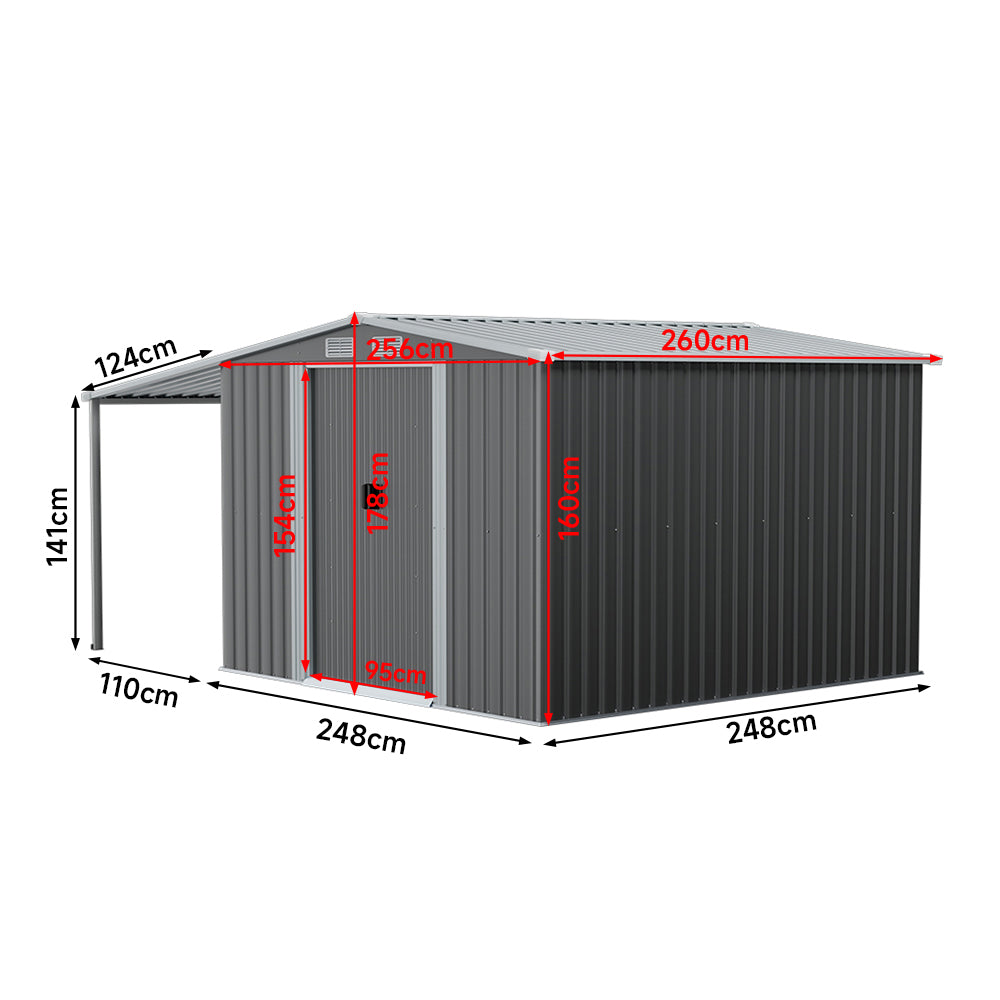 Outdoor Metal Storage Shed