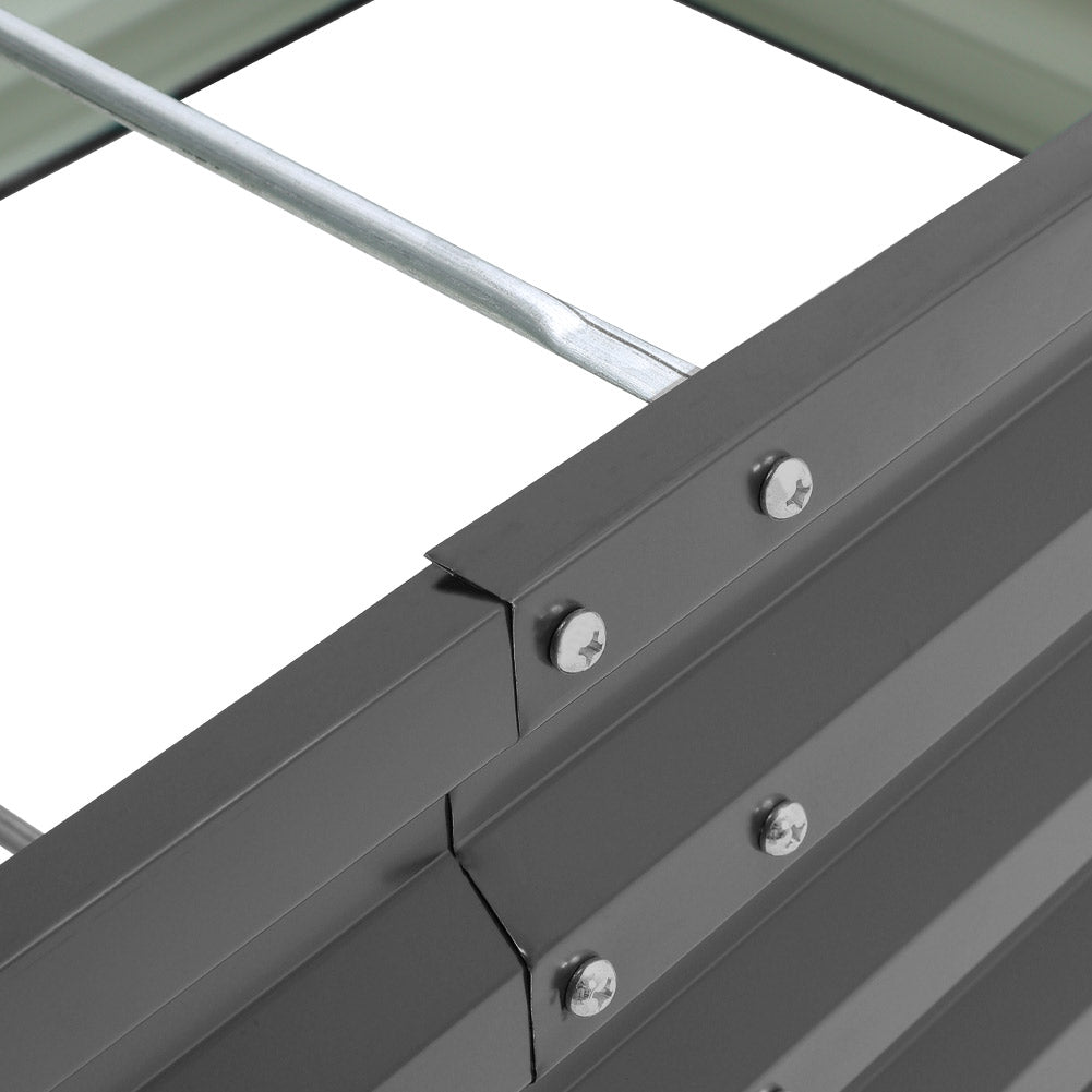 Charcoal Black Steel Rectangular Garden Raised Bed