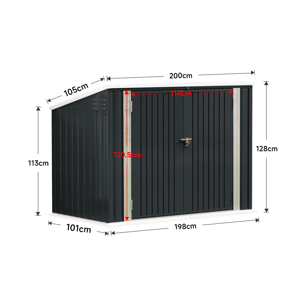 Outdoor Storage Shed for Rubbish Bin