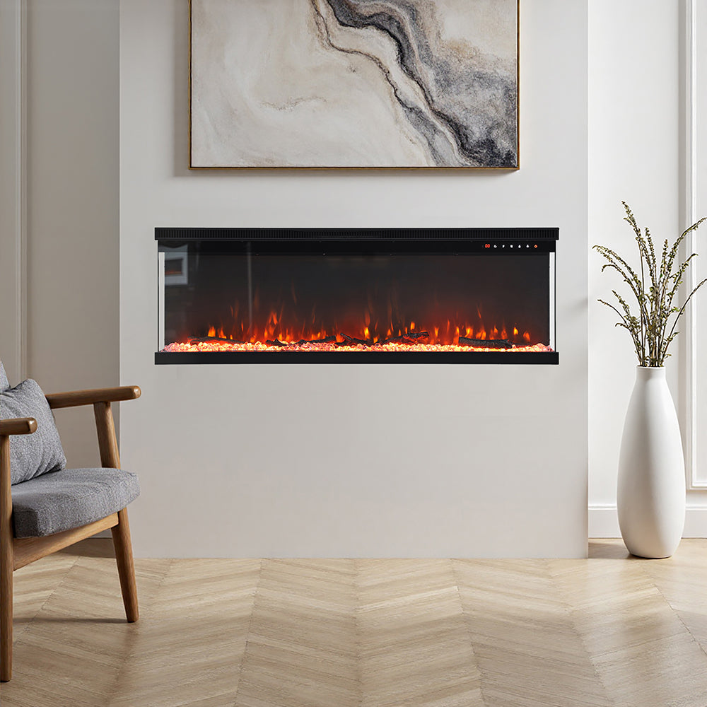 50 inch Recessed/Freestanding Electric Fireplace