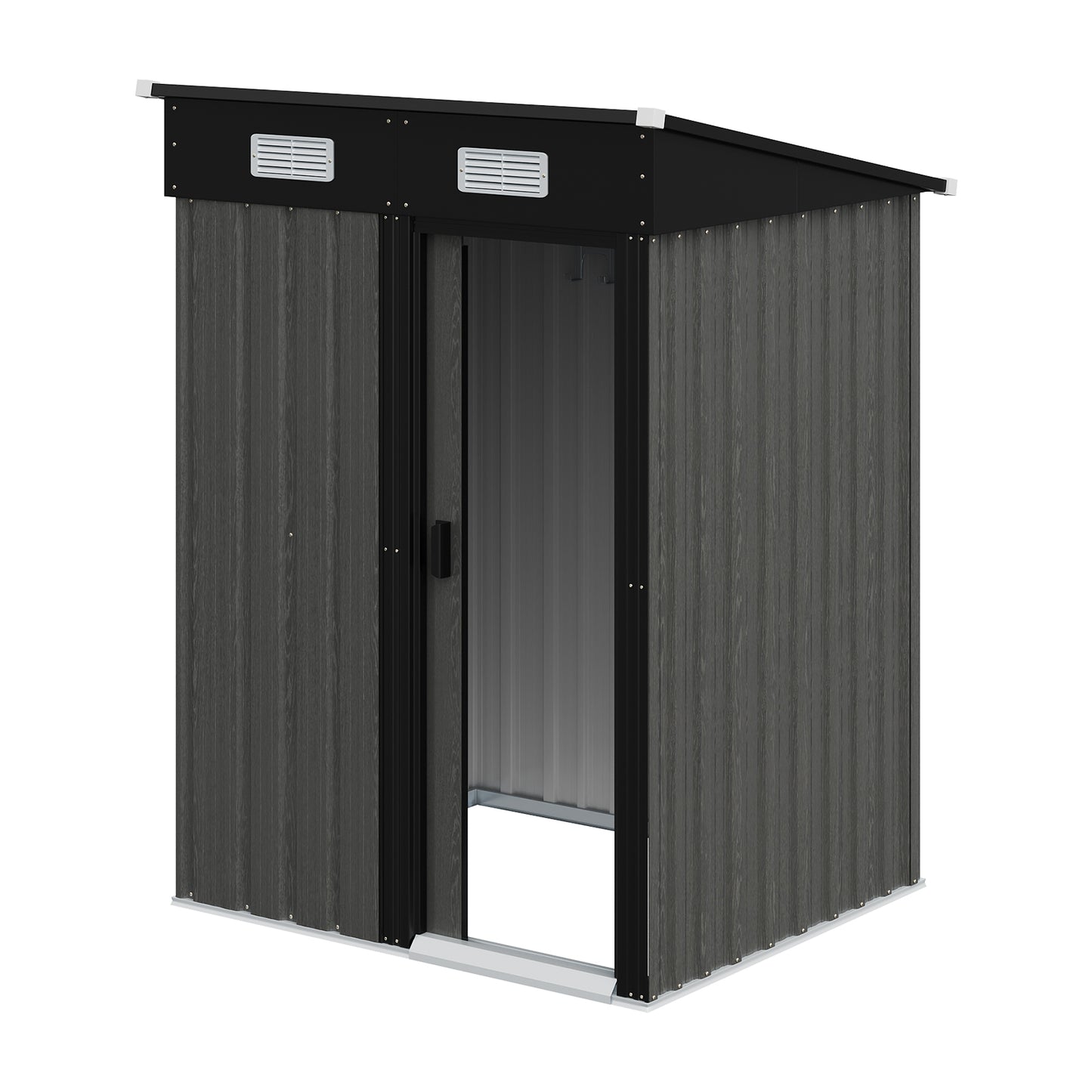 4 x 4FT Outdoor Metal Garden Storage Shed