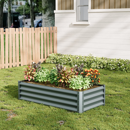 Outdoor Galvanized Steel Garden Bed