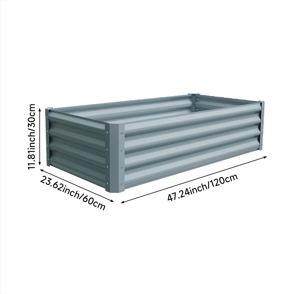 Outdoor Galvanized Steel Garden Bed