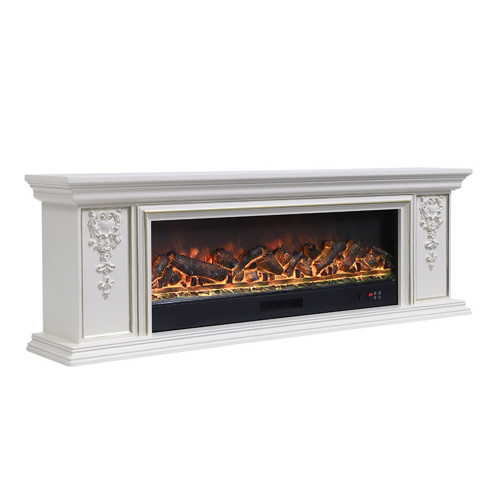 TV Stand Electric Fireplace Adjustable Flame